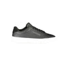 Tommy Hilfiger Black Leather Men Sneaker