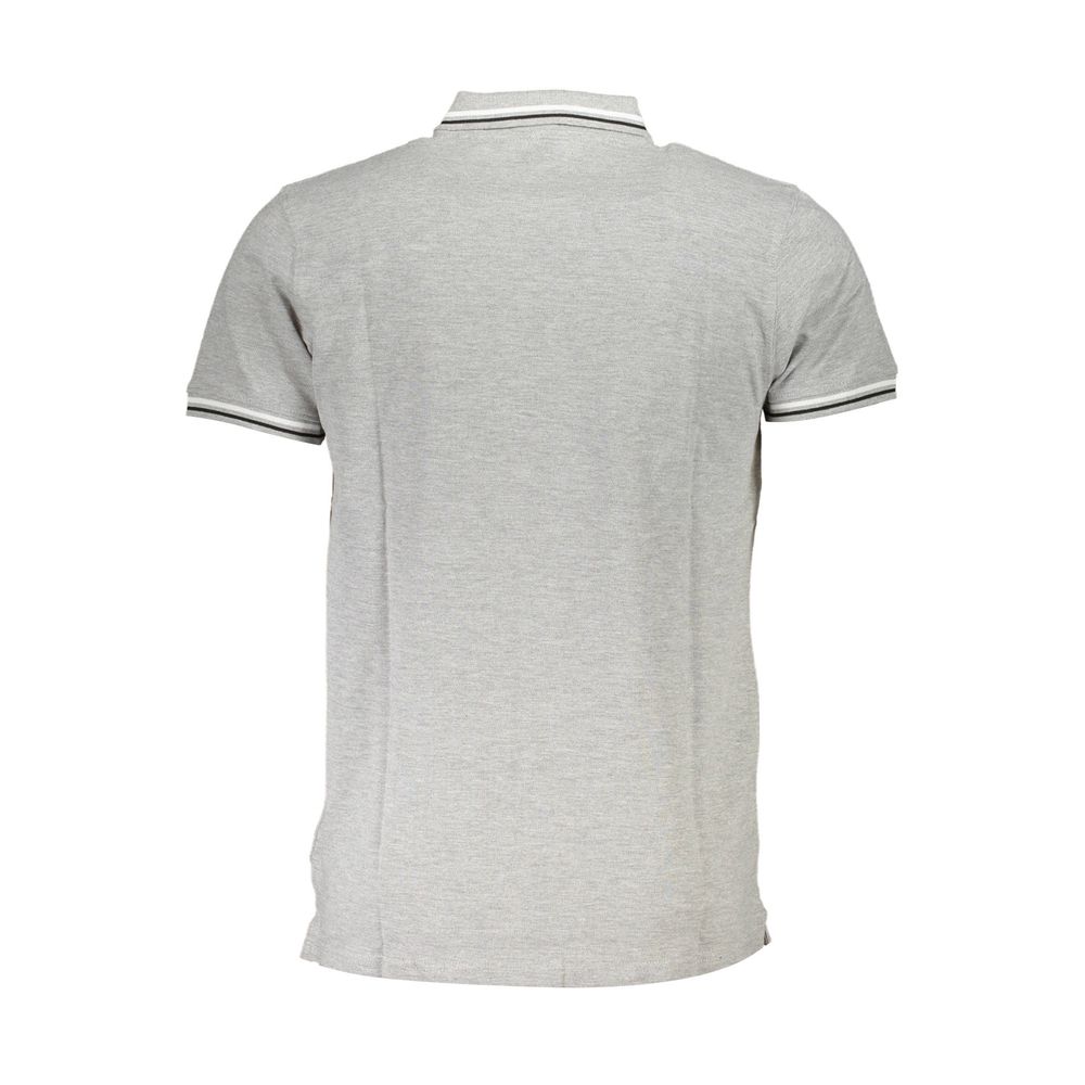 Tricou polo pentru bărbați Cavalli Class maro din bumbac