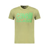 Cavalli Class Green Cotton Men T-Shirt