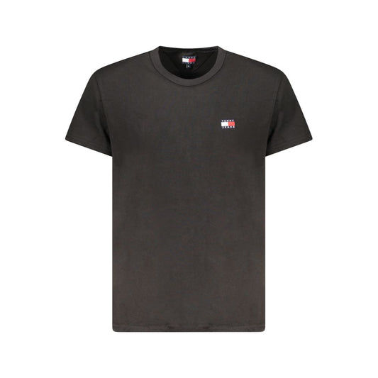 Tommy Hilfiger Black Cotton Men T-Shirt
