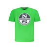 North Sails Green Cotton Men T-Shirt