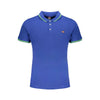 Tricou polo albastru din bumbac Norvegia 1963