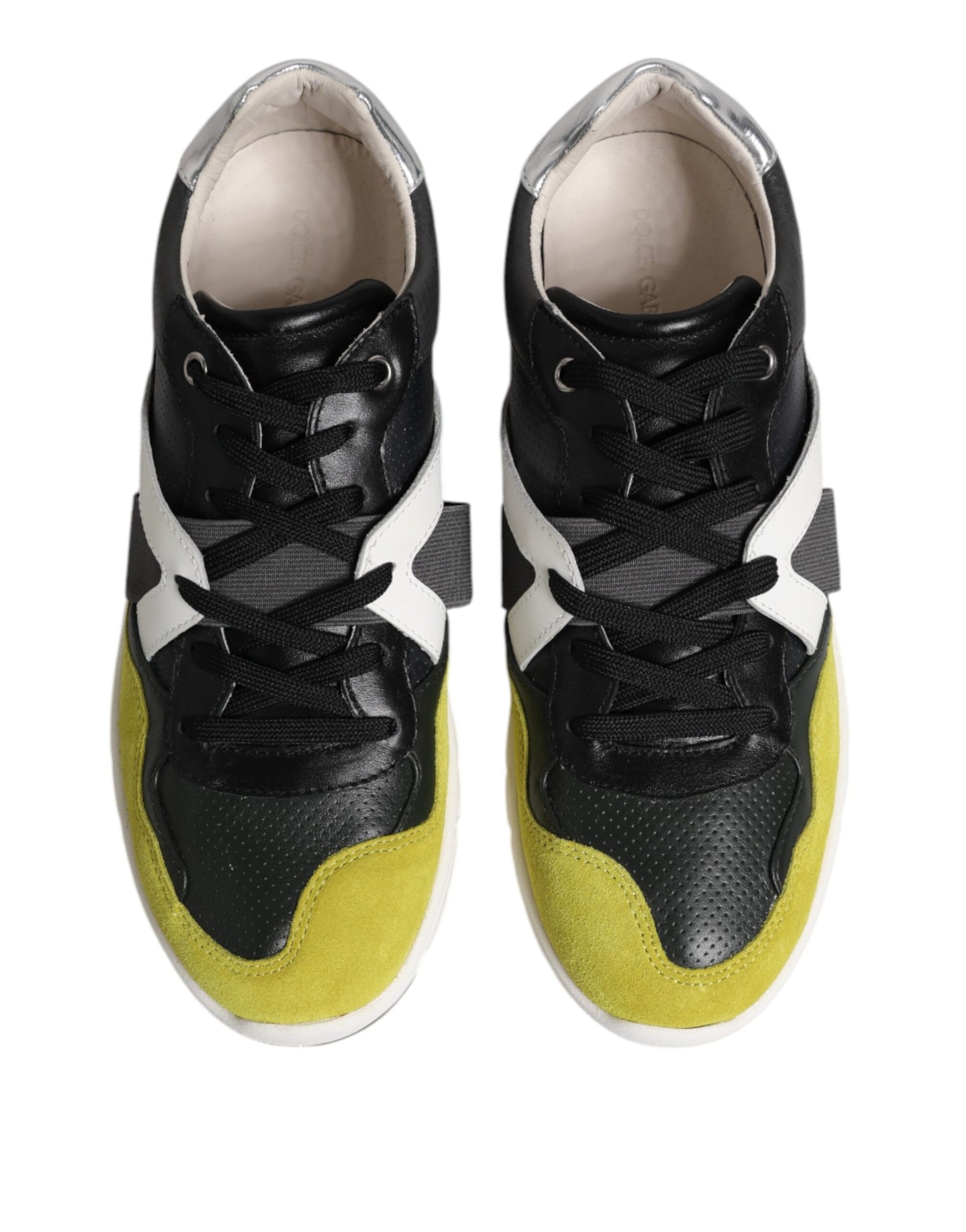 Dolce & Gabbana Multicolor Lace Up Low Top Men Sneakers Shoes