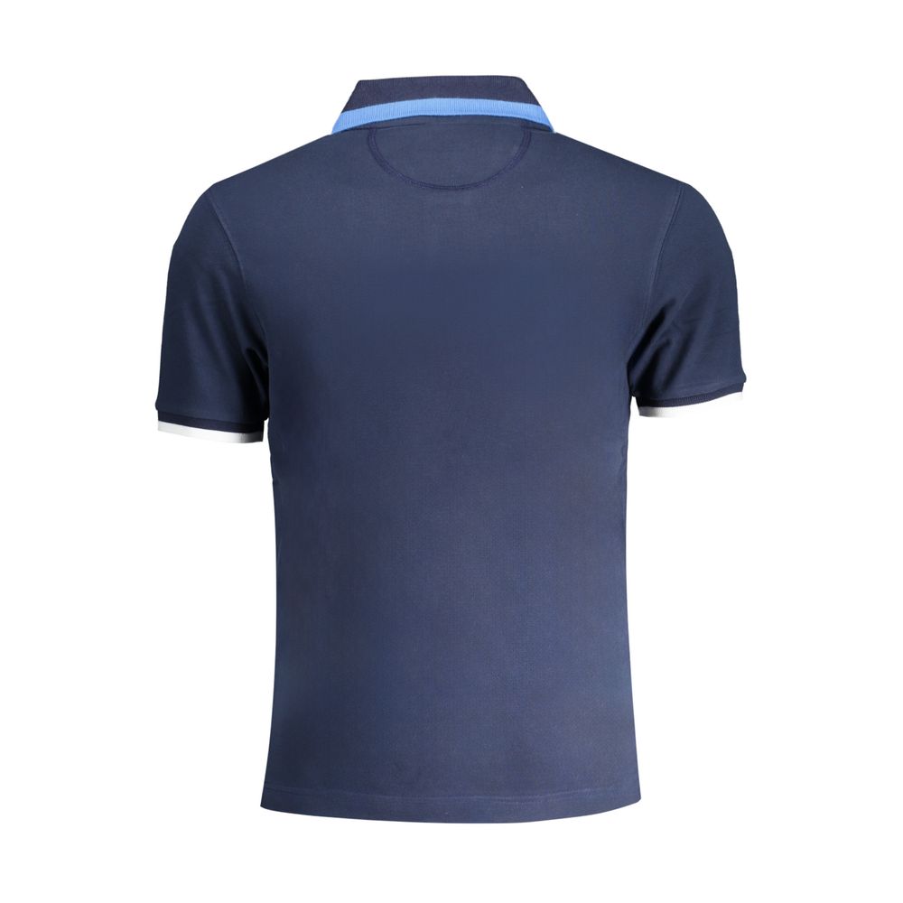 Tricou polo albastru din bumbac La Martina