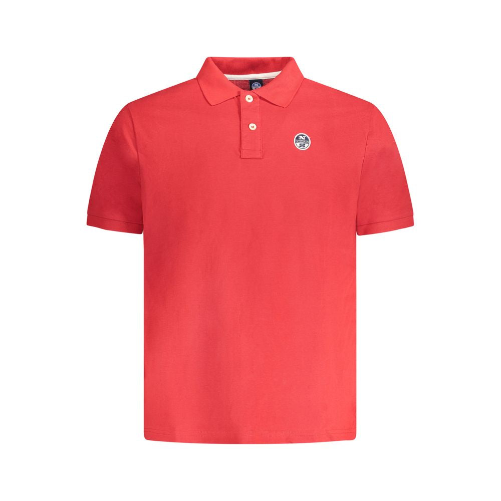 Tricou polo North Sails roșu din bumbac pentru bărbați
