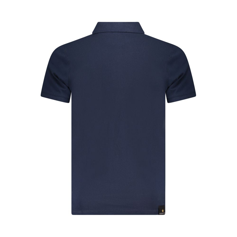 Accademia Militare Blue Cotton Polo Shirt