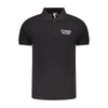 Tricou polo negru din bumbac Accademia Militare