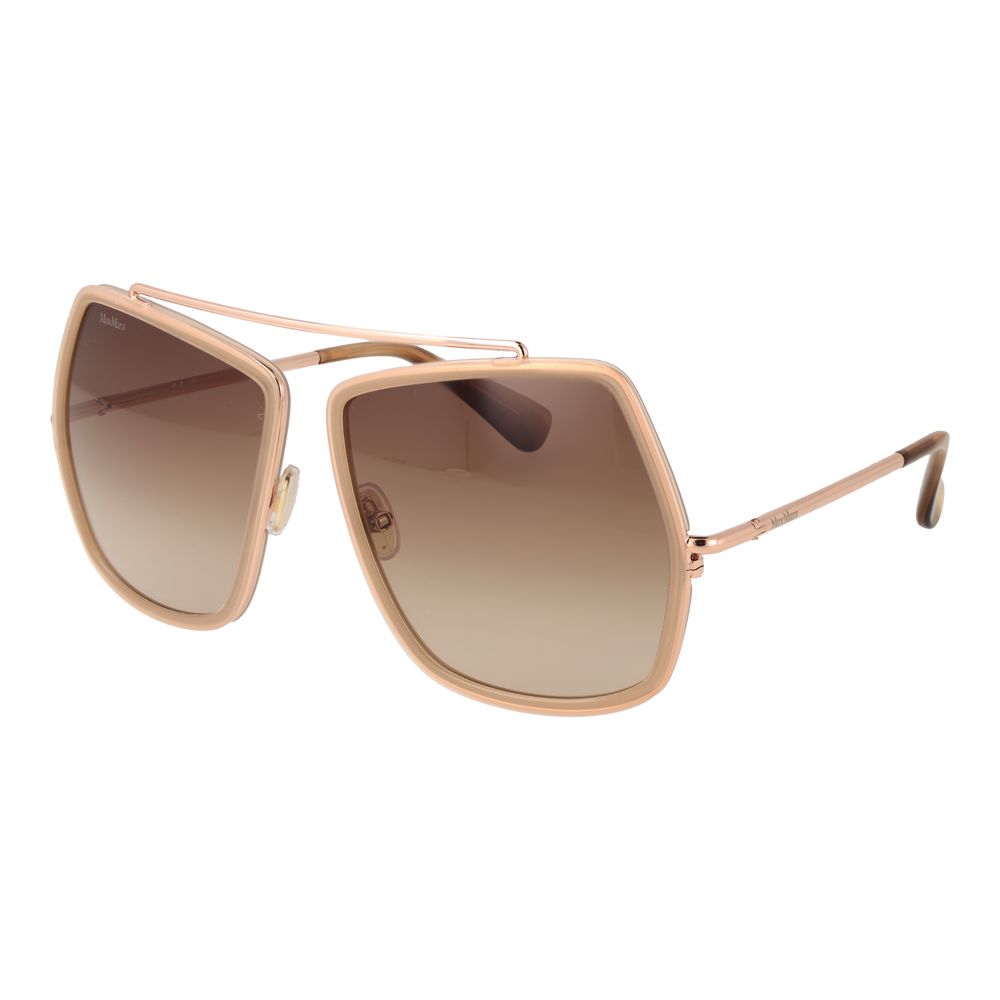 Max Mara Beige Metal Sunglasses