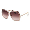 Max Mara Gold Metal Sunglasses