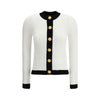 Balmain White Viscose Cardigan