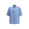 Fendi Light Blue Linen Shortsleeve Shirt