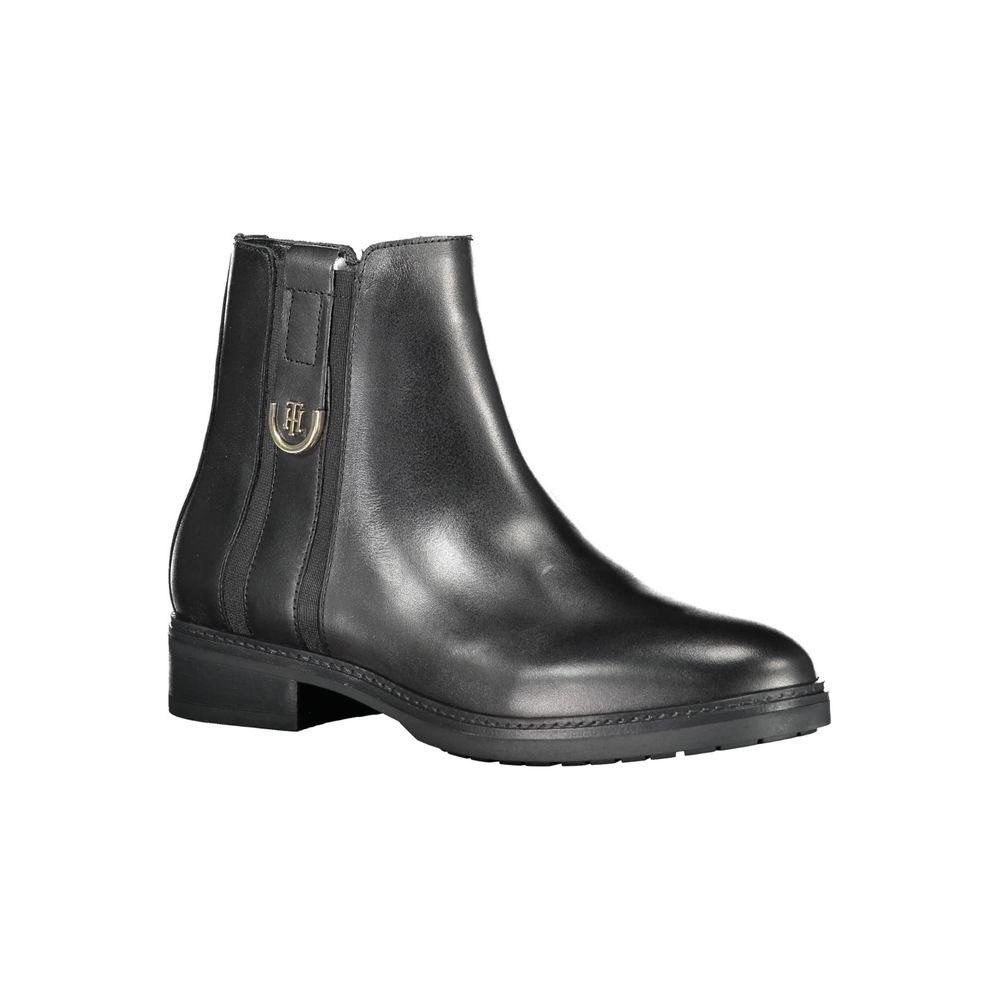 Ghete damă Tommy Hilfiger din piele neagră