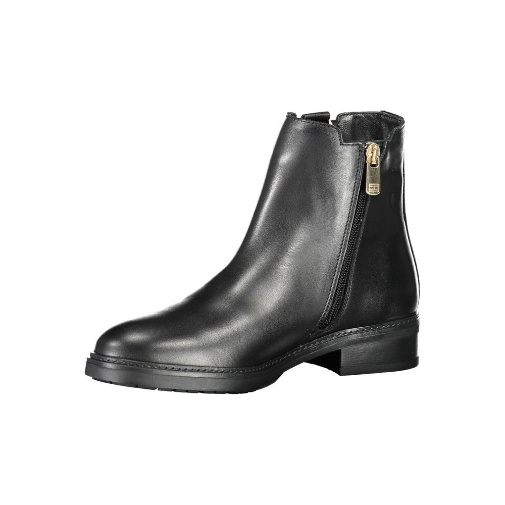 Ghete damă Tommy Hilfiger din piele neagră
