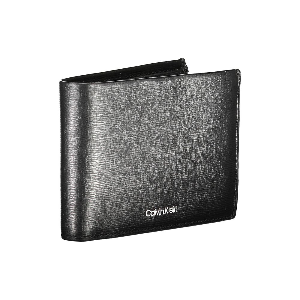 Portofel din piele neagră Calvin Klein