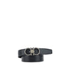 Ferragamo Black Calf Leather Bos Taurus Regular Belt
