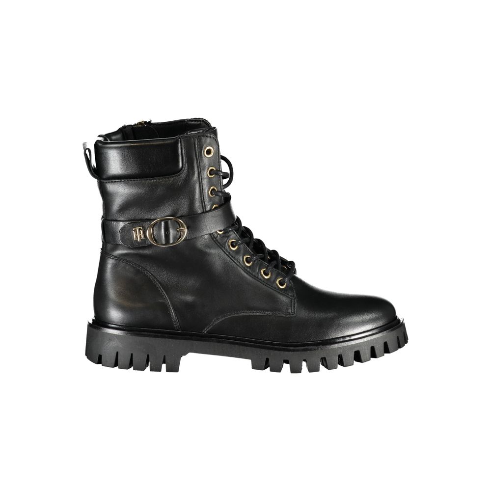 Ghete damă Tommy Hilfiger din piele neagră