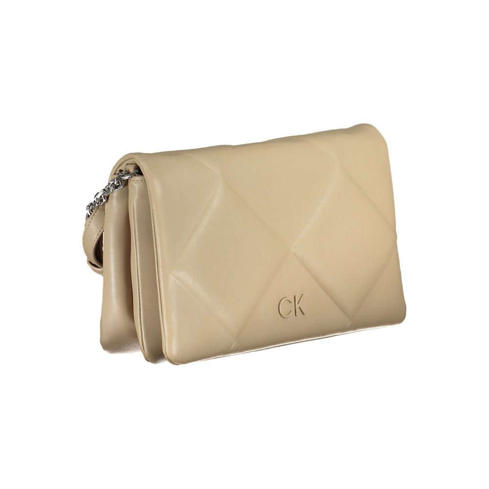 Calvin Klein Beige Polyester Håndtaske