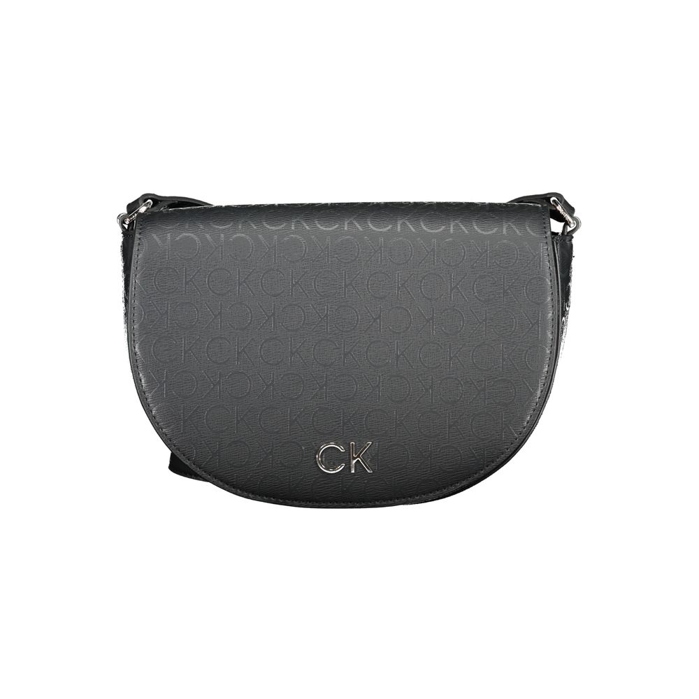 Geantă de mână Calvin Klein neagră din polietilenă