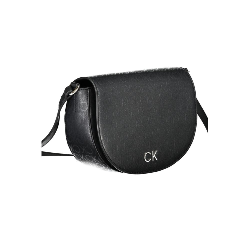 Geantă de mână Calvin Klein neagră din polietilenă