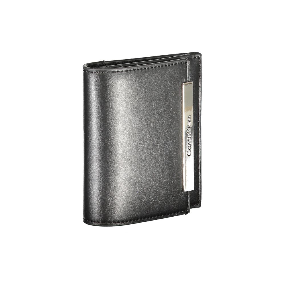 Portofel Calvin Klein negru din poliester