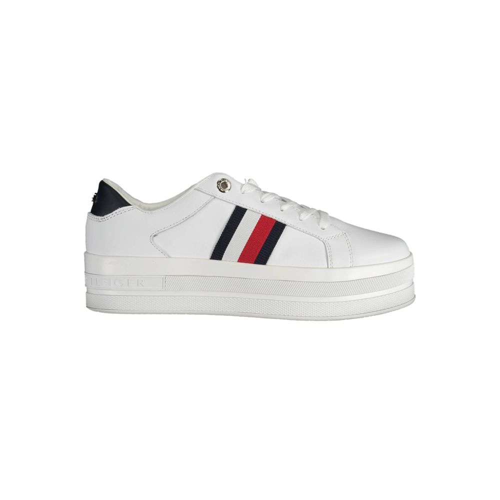 Pantofi sport Tommy Hilfiger albi din poliester