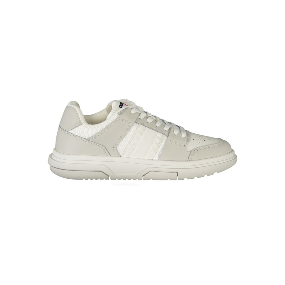 Pantofi sport Tommy Hilfiger albi din poliester