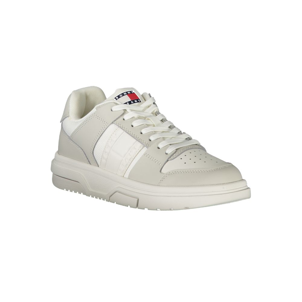 Pantofi sport Tommy Hilfiger albi din poliester