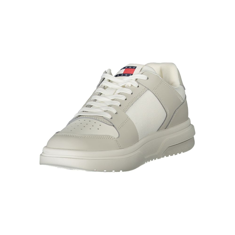 Pantofi sport Tommy Hilfiger albi din poliester