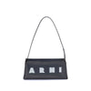 Marni Black Calf Leather Bos Taurus Shoulder Bag