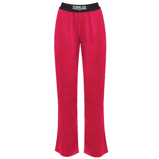 Comme Des Fuckdown Fuchsia Polyester Women Pants