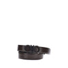Ferragamo Black Calf Leather Bos Taurus Regular Belt