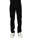 Dolce & Gabbana Black Cotton Skinny Denim Jeans