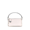 Valentino Garavani White Calf Leather Bos Taurus Shoulder Bag