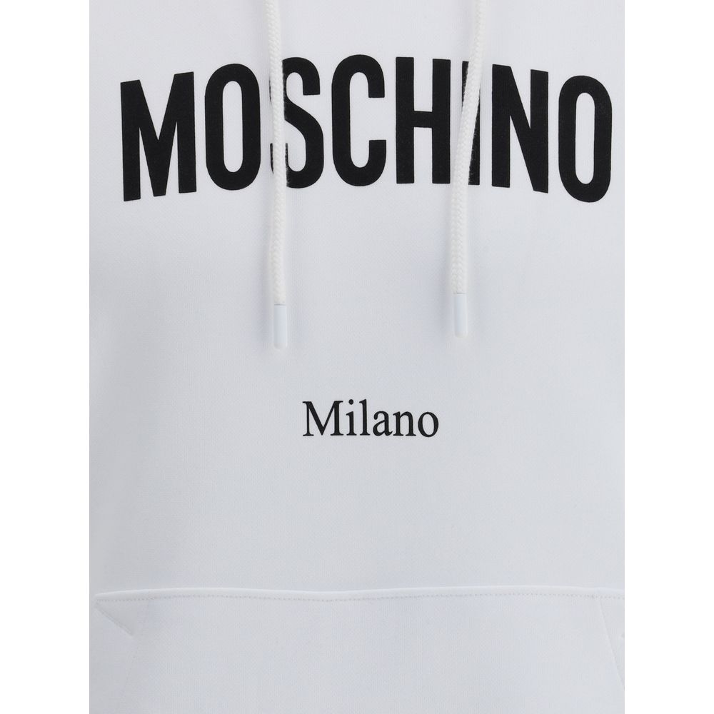 Moschino Hvid Bomuldssweatshirt