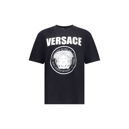 Versace Black Cotton T-Shirt