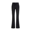 Balenciaga Black Cotton Bootcut Jeans