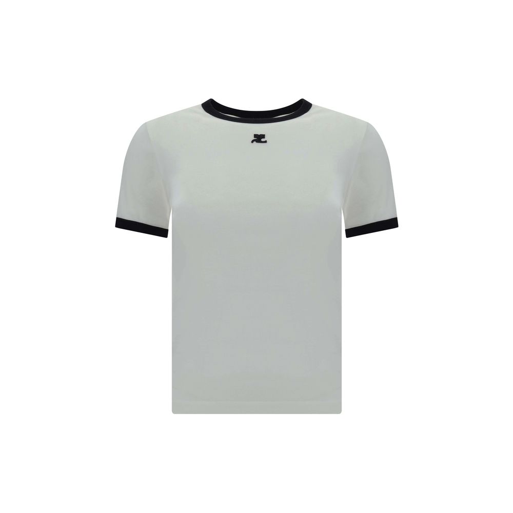 Tricou cu logo Courrèges