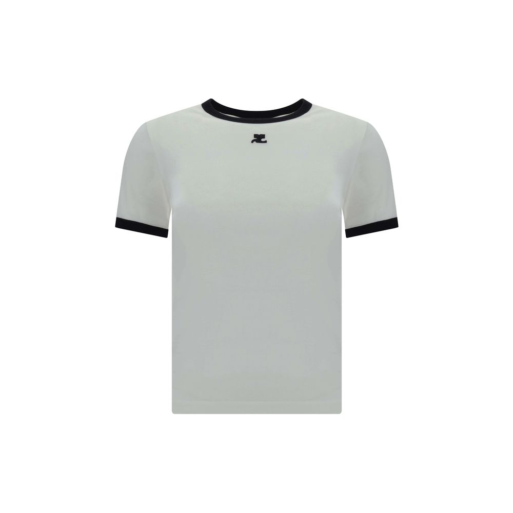 Tricou cu logo Courrèges