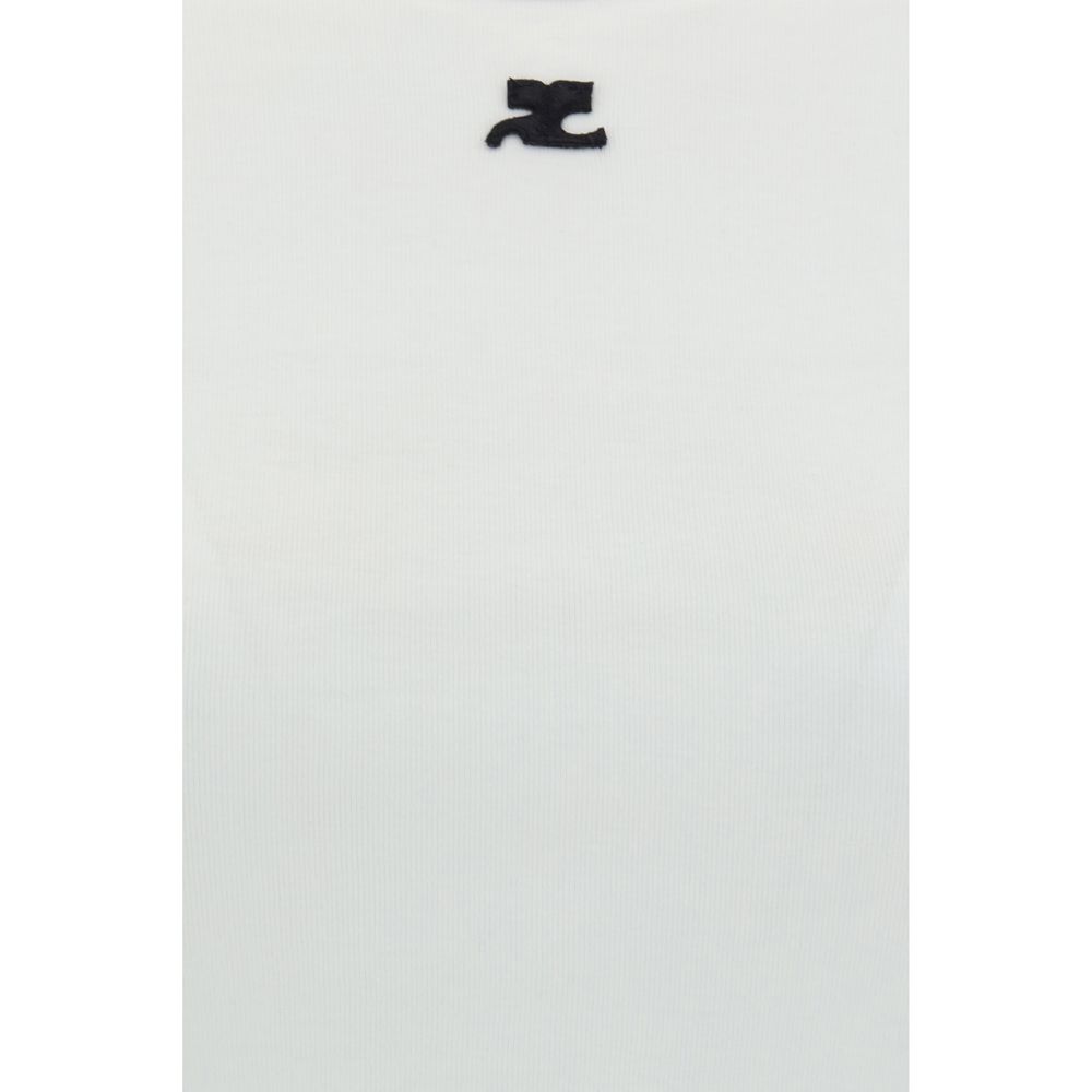 Tricou cu logo Courrèges