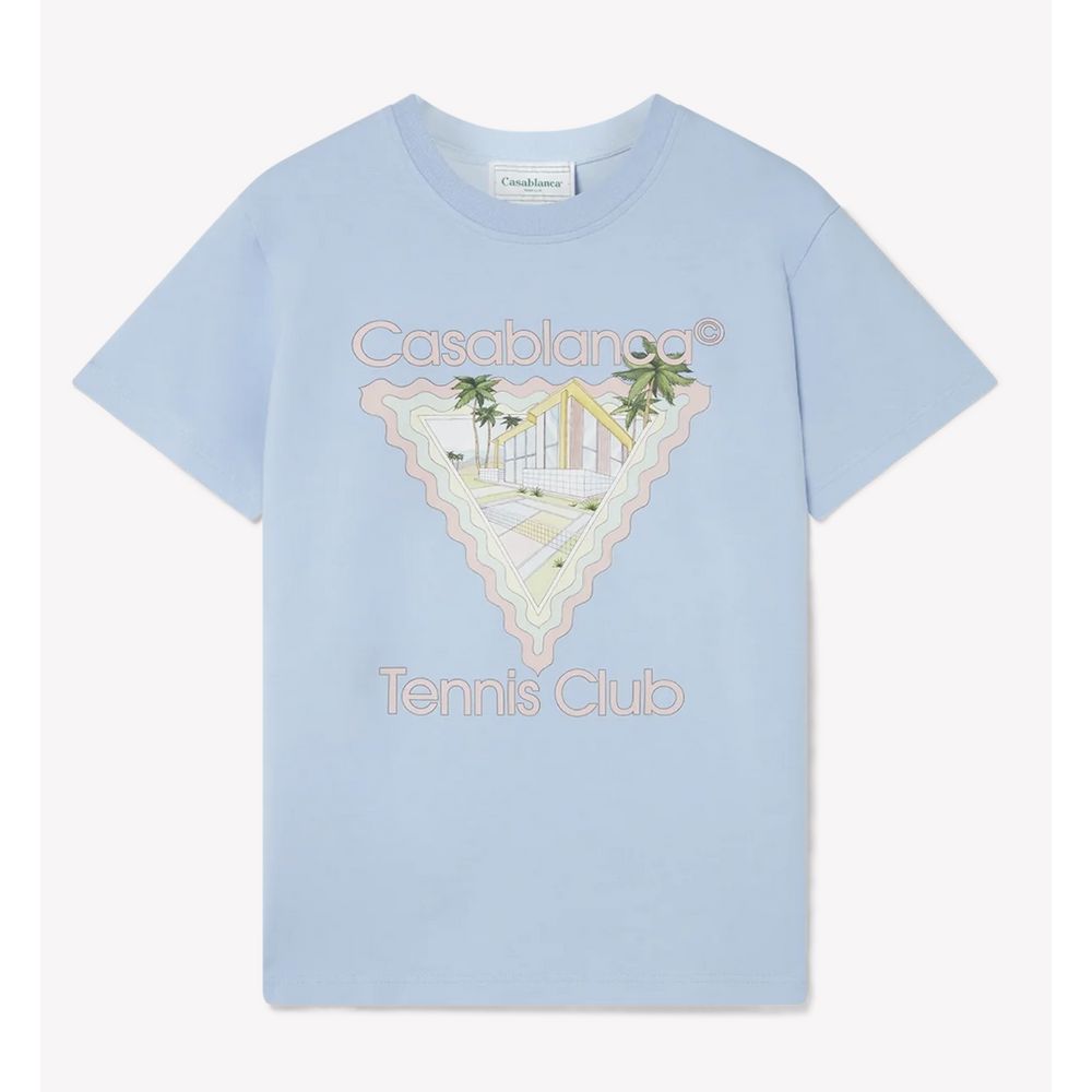 Tricou Casablanca albastru din bumbac