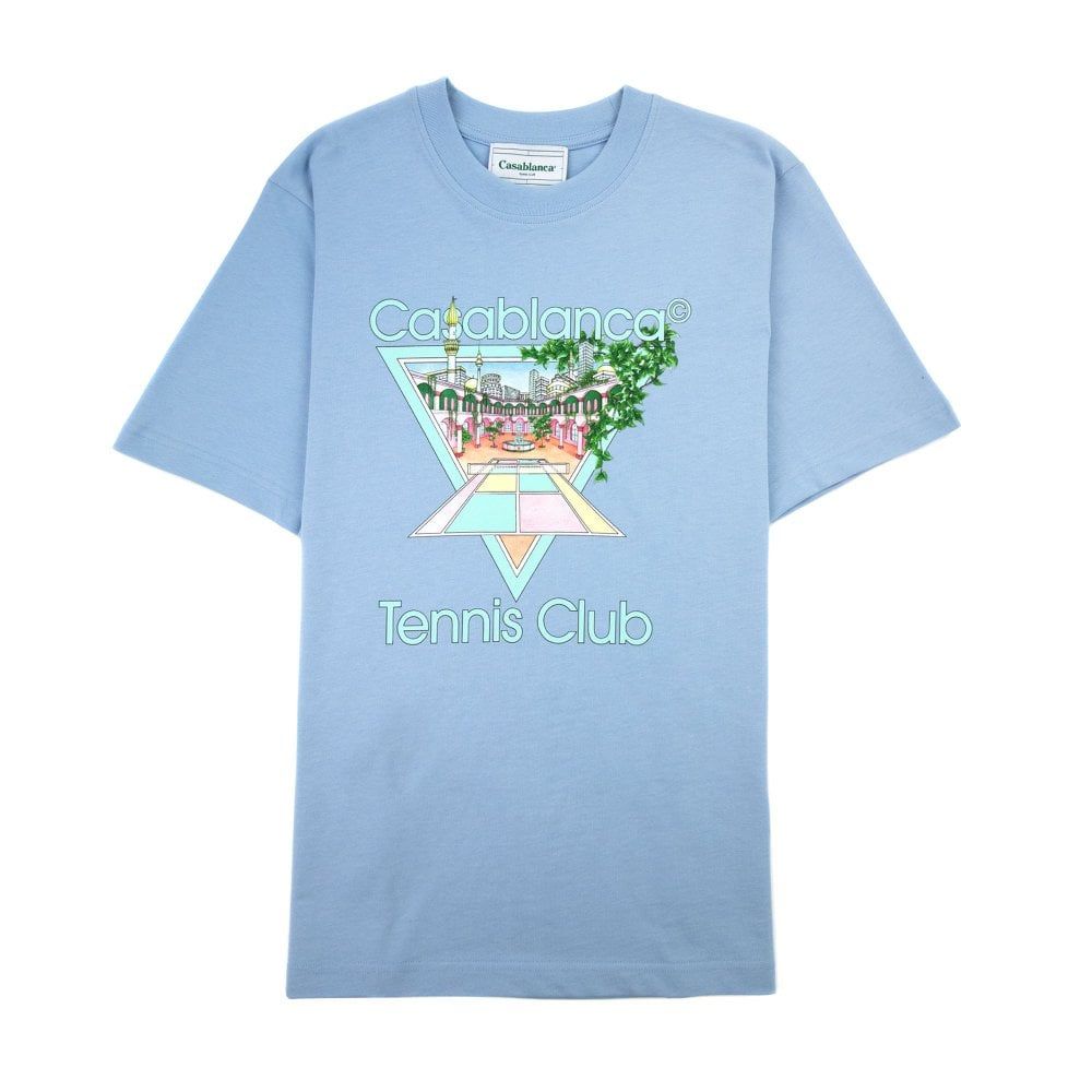 Tricou Casablanca albastru din bumbac