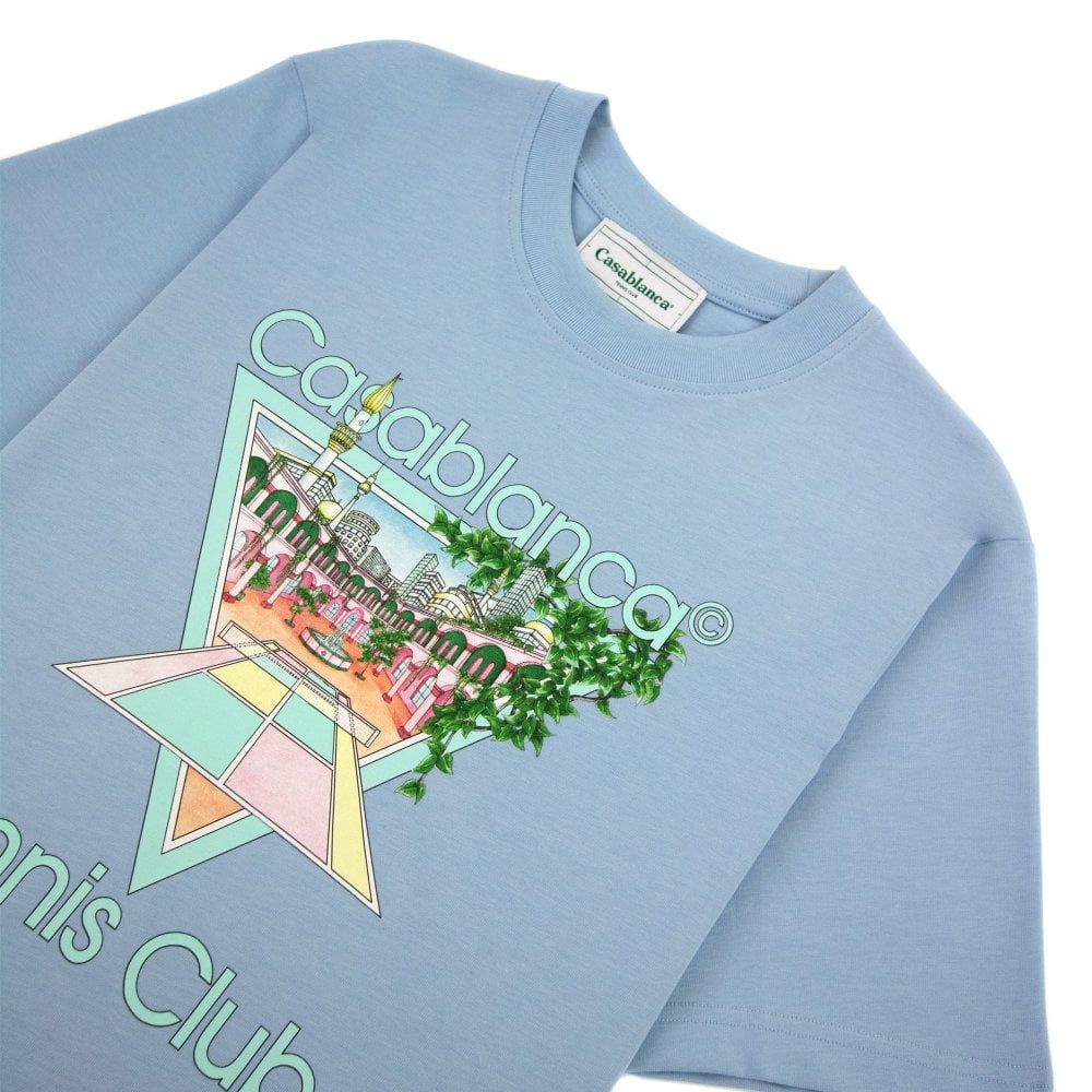Tricou Casablanca albastru din bumbac