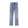 Agolde Light Blue Cotton Straight-Leg Jeans