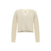 Rick Owens White Alpaca Vicugna Pacos Sweatshirt