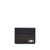 Ferragamo Black Calf Leather Bos Taurus Wallet