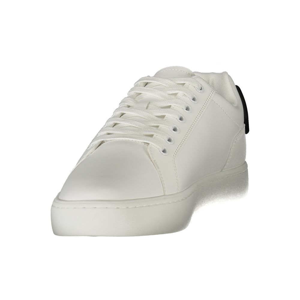 Teniși Calvin Klein din piele albă pentru bărbați