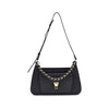 Coccinelle Black Calf Leather Bos Taurus Shoulder Bag