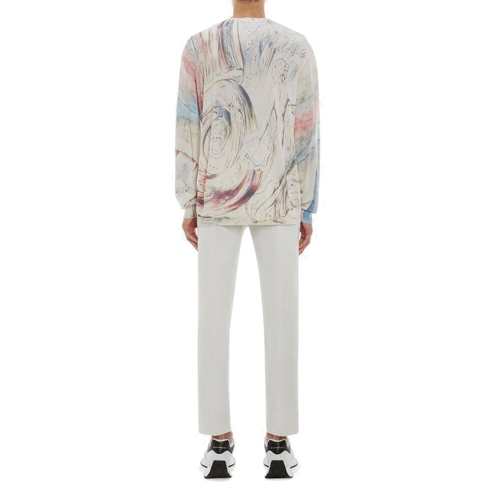Pulover Alexander McQueen cu imprimeu William Blake Dante