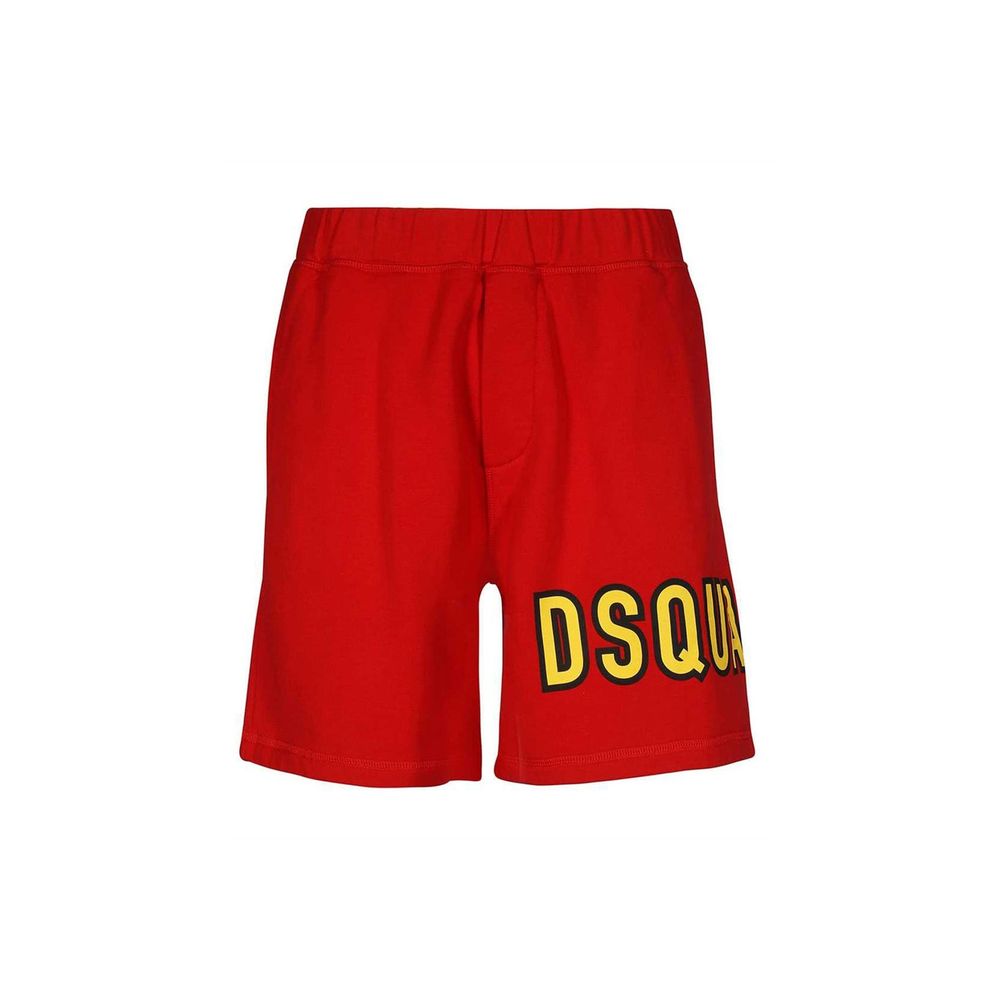 Pantaloni scurți cu logo din bumbac Dsquared²