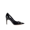 Sergio Rossi Black Calfskin High Heel Pumps